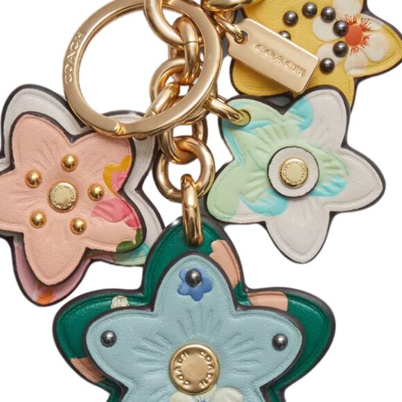 Coach Mystical Floral Wildflower Cluster Bag Charm - Multi Color - Picture 2 of 6